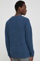 Odzież American Vintage sweter z domieszką wełny PULL ML COL ROND MCRA18AE24 niebieski