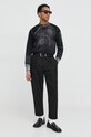 Diesel pulover de bumbac A11187.0BEAR negru SS24