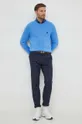 Хлопковый свитер Tommy Hilfiger голубой