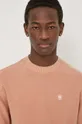 oranžna Bombažen pulover G-Star Raw Moški