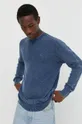 modra Bombažen pulover G-Star Raw Moški