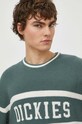 Dickies sweter bawełniany MELVERN zielony DK0A4YMC