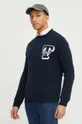 mornarsko plava Pamučni pulover Tommy Jeans