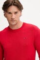 Хлопковый свитер Tommy Jeans красный DM0DM18895