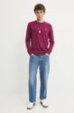 Tommy Jeans sweter bawełniany DM0DM18895 fioletowy SS24