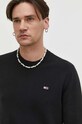Tommy Jeans pulover de bumbac negru DM0DM18895