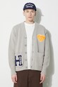 Human Made kardigan Low Gauge Knit Cardigan pozostałe szary HM27CS036