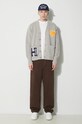Human Made kardigan Low Gauge Knit Cardigan HM27CS036 szary SS24