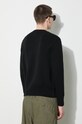 Human Made wool jumper Low Gauge Knit Sweater HM27CS038 black SS24