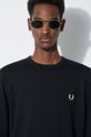 Вовняний светр Fred Perry Classic Crew Neck Jumper K9601.198 чорний