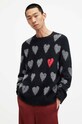 AllSaints maglione in lana AMORE lana nero MK010Y