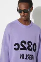 fialová Vlnený sveter 032C Selfie Sweater