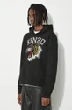 black Kenzo cotton sweatshirt Tiger Varsity Slim Hoodie