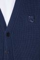 Kardigan Neil Barrett Bold Fox Head Patch Comfort Ribbed Cardigan MM00506KT1098