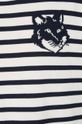 Βαμβακερό πουλόβερ Maison Kitsuné Fox Head Intarsia Comfort Striped Jumper MM00803KT1102
