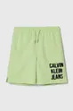 zelená Detské krátke nohavice Calvin Klein Jeans Chlapčenský