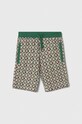 Dětské bavlněné šortky Guess pletenina zelená L4RD01.KA6R3.PPYH