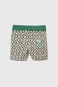 Detské bavlnené šortky Guess N4RD01.KA6R3.PPYH zelená SS24