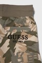 Дитячі бавовняні шорти Guess зелений N4RD06.KA6R3.PPYH