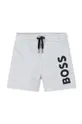 серый Детские хлопковые шорты BOSS Для мальчиков