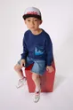 niebieski HUGO szorty jeansowe dziecięce Chłopięcy