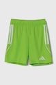 adidas Performance szorty dziecięce TIRO 23 SHO Y dzianina zielony IB8097