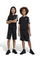 črna Otroške bombažne kratke hlače adidas U 3S KN SHO Fantovski
