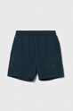 Detské bavlnené šortky EA7 Emporio Armani bavlna modrá 3DBS53.BJ05Z