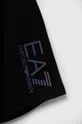 EA7 Emporio Armani gyerek pamut rövidnadrág fekete