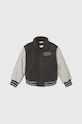 Abercrombie & Fitch geaca bomber pentru copii cu captuseala gri KI232.4003