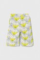 Детские хлопковые шорты Emporio Armani 3D4SJA.4J5TZ зелёный SS24