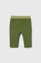Хлопковые штаны для младенцев Emporio Armani зелёный
