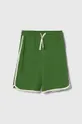 zelená Detské bavlnené šortky United Colors of Benetton Chlapčenský