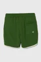 Otroške bombažne kratke hlače United Colors of Benetton zelena
