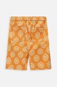 Coccodrillo pantaloni scurți din bumbac pentru copii WC4119502HBJ maro SS24