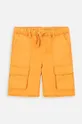 oranžna Otroške bombažne kratke hlače Coccodrillo Fantovski
