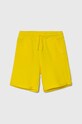 United Colors of Benetton szorty bawełniane dziecięce bawełna żółty 3J68C901G.G.Sea.PPYH