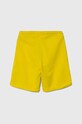 United Colors of Benetton szorty bawełniane dziecięce 3J68C901G.G.Sea.PPYH żółty SS24