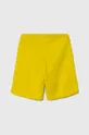 Детские хлопковые шорты United Colors of Benetton жёлтый