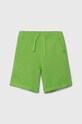 United Colors of Benetton szorty bawełniane dziecięce bawełna zielony 3J68C901G.G.Sea.PPYH