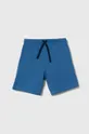 modrá Detské bavlnené šortky United Colors of Benetton Chlapčenský