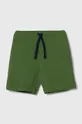 зелений Дитячі бавовняні шорти United Colors of Benetton Для хлопчиків