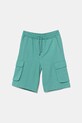 United Colors of Benetton szorty bawełniane turkusowy 39DJC902N.G.Seasonal