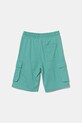 United Colors of Benetton szorty bawełniane 39DJC902N.G.Seasonal turkusowy SS25