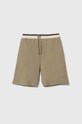 United Colors of Benetton szorty bawełniane dziecięce bawełna beżowy 3BC1C902J.G.Seasonal