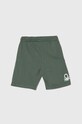 Детские хлопковые шорты United Colors of Benetton 3BL0G900Q.P.Sea.PPYH серый SS24