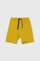 žltá Detské bavlnené šortky United Colors of Benetton Chlapčenský