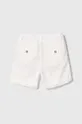 Dječje lanene kratke hlače United Colors of Benetton bijela