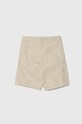 Дитячі бавовняні шорти United Colors of Benetton 4LN6C902U.G.Seasonal бежевий SS24