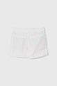 United Colors of Benetton szorty bawełniane dziecięce 4LN6G901Y.P.Seasonal biały SS24